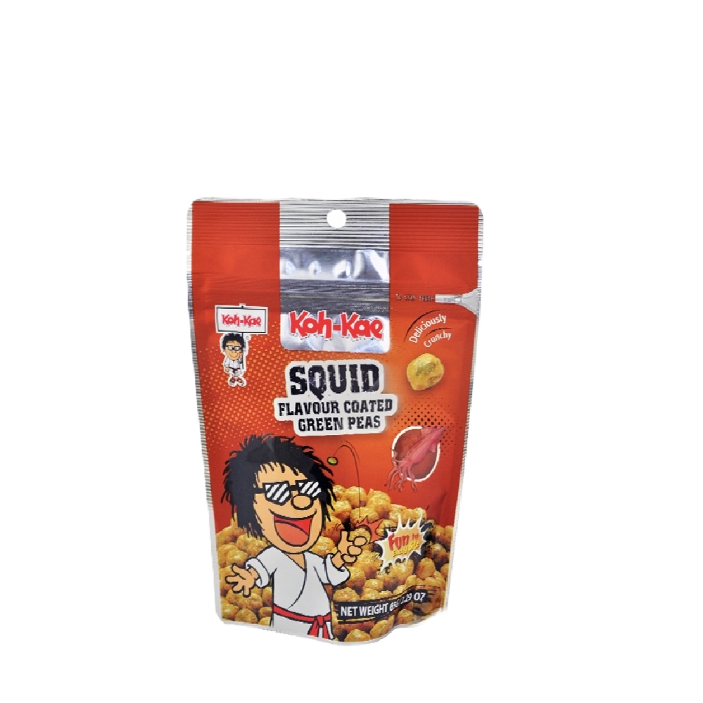 Koh-Kae - Squid Flavour Coated Green Peas (65g) (36/carton)