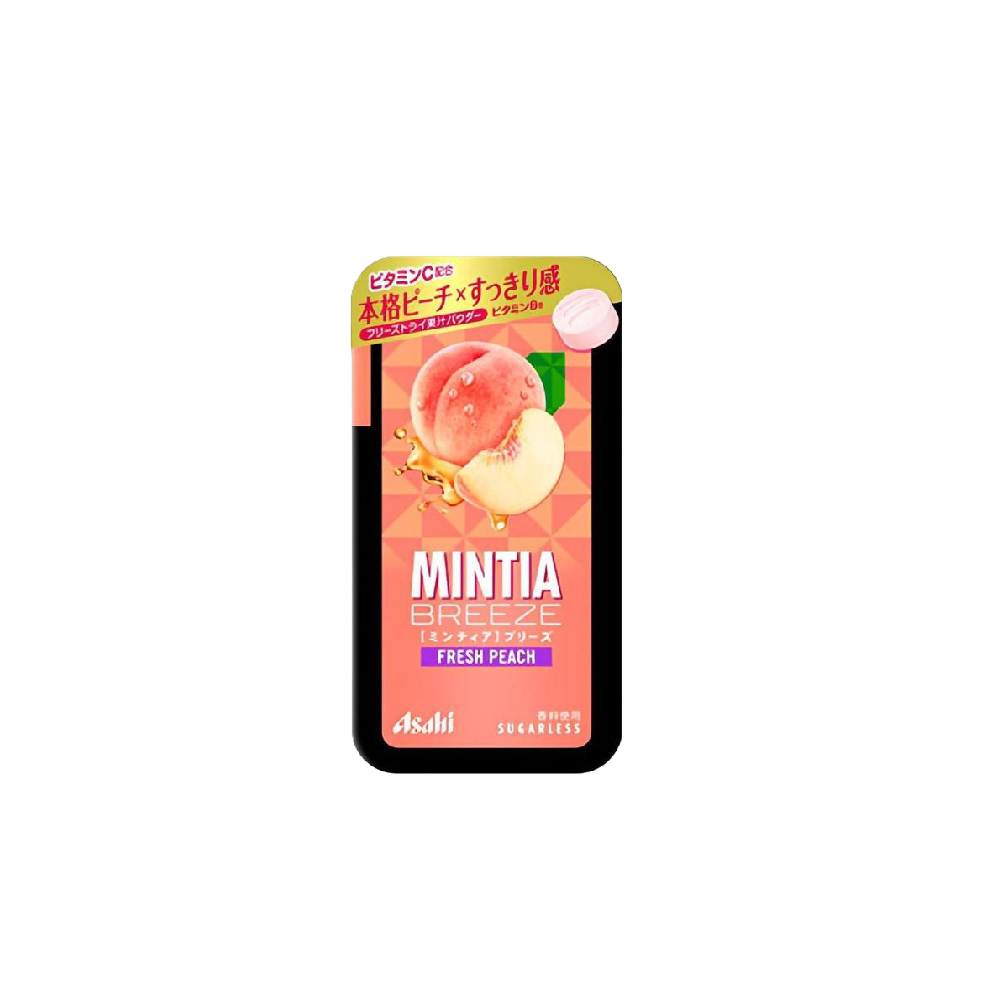 Asahi Mintia - Breeze Fresh Peach Mints (22g) (8/carton)