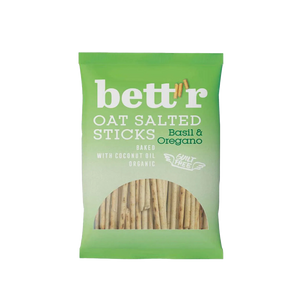 Bett'r - Organic Basil & Oregano Oat Salted Sticks (50g) (12/carton)