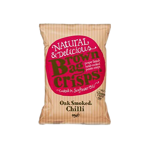 Brown Bag Crisps - Oak Smoked Chilli Crisps (40g) (20/carton)