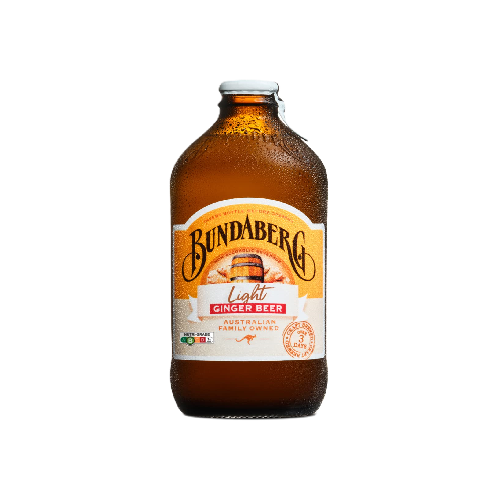 Bundaberg - Light Ginger Beer (375ml) (24/carton)