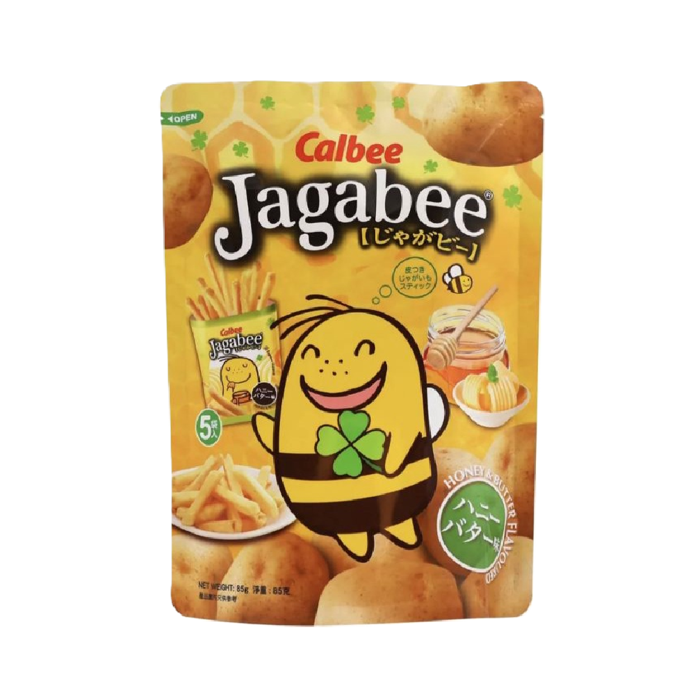 Calbee - Honey & Butter Jagabee Pouch (5/pack) (85g) (12/carton)