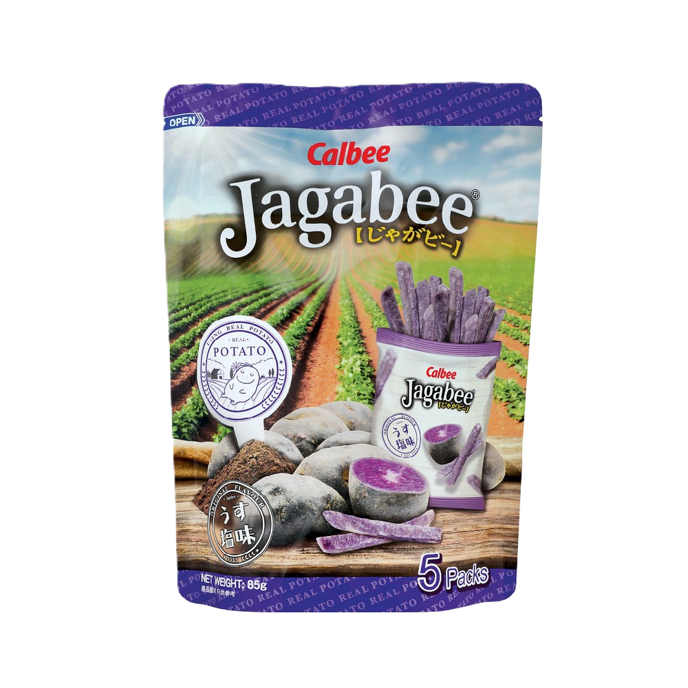 Calbee - Purple Potato Jagabee Pouch (5/pack) (85g) (12/carton)