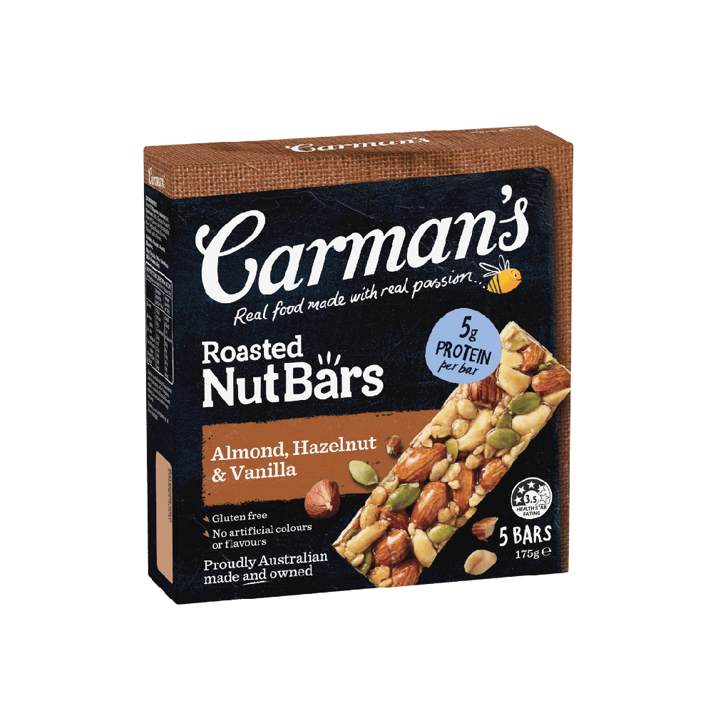 Carman's - Almond, Hazelnut & Vanilla Nut Bar (5/pack) (175g) (6/carton)