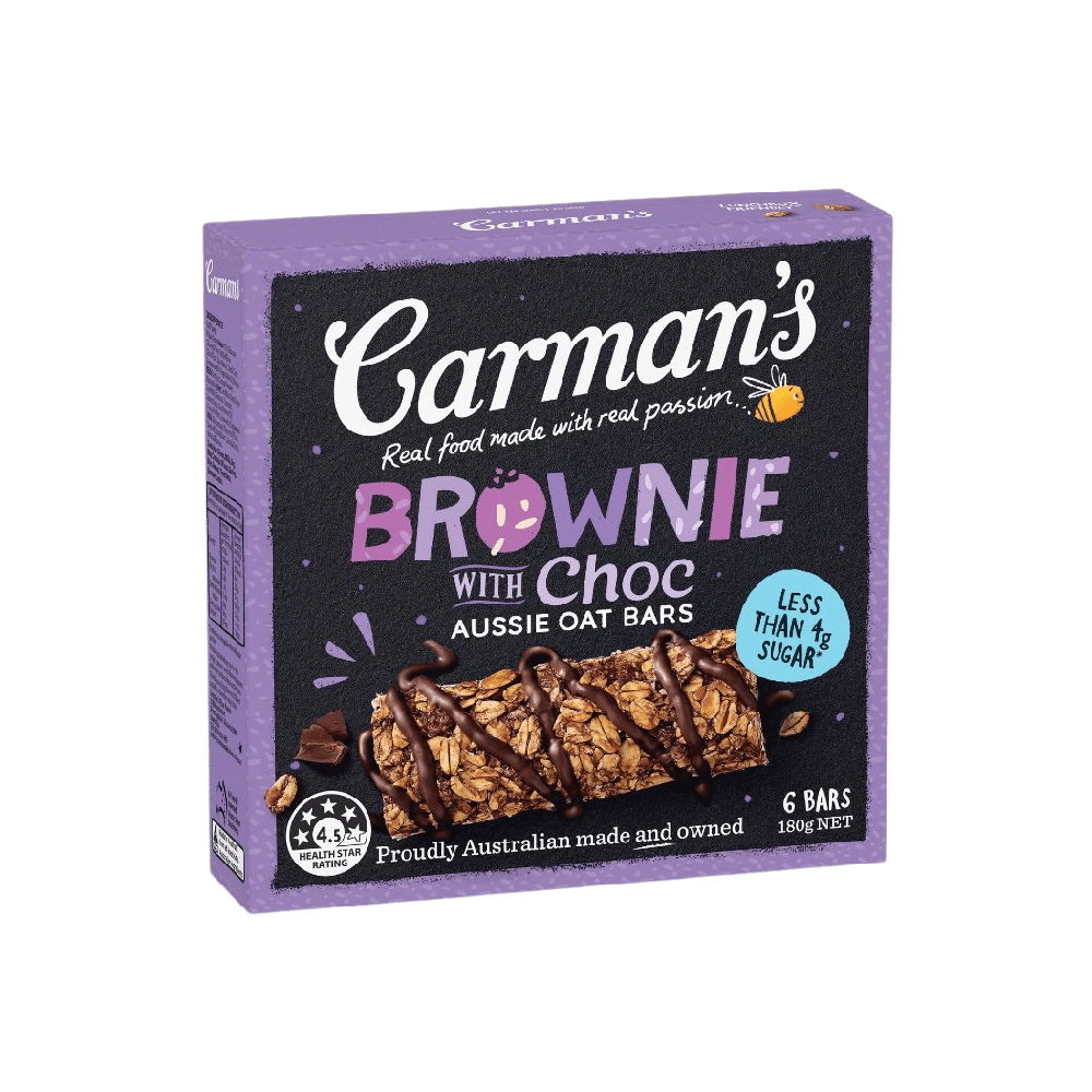 Carman's - Chocolate Brownie Aussie Oats Bar (6/pack) (180g) (6/carton)