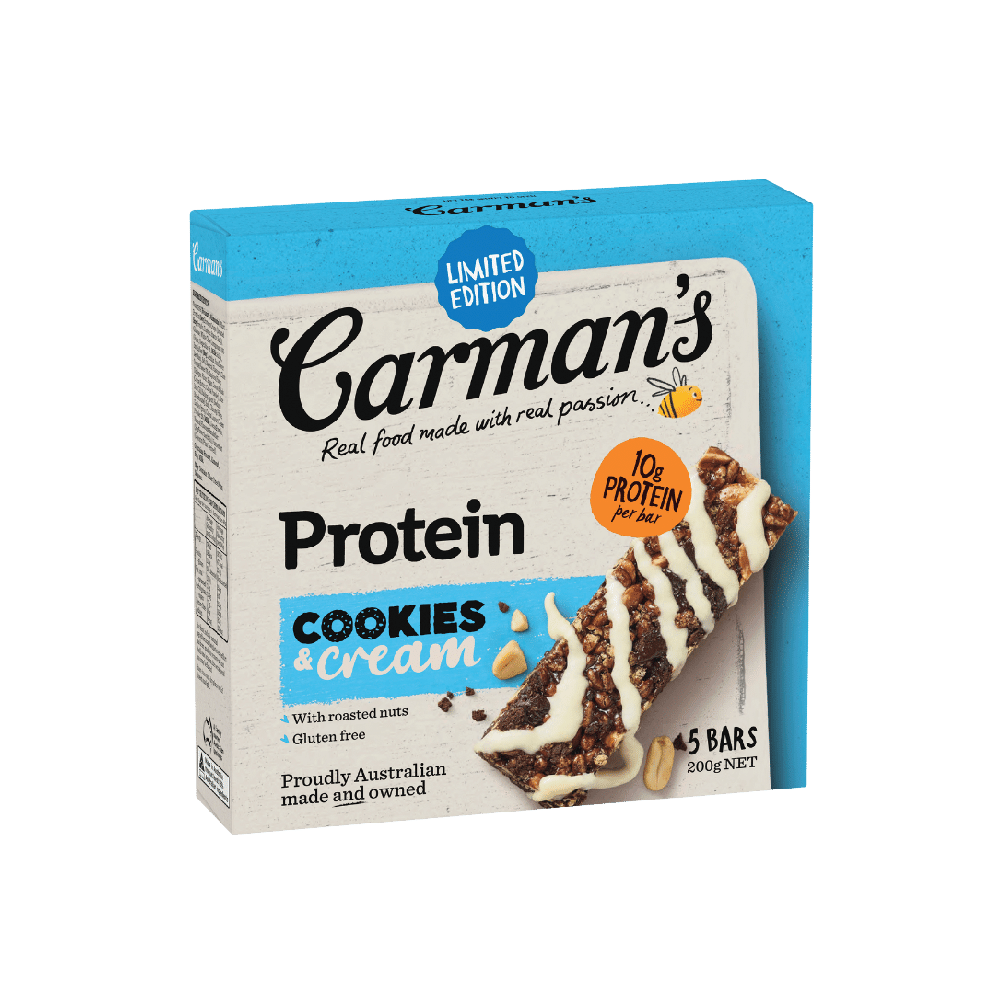 Carman's - Cookies & Cream Protein Bar (5/pack) (200g) (6/carton)