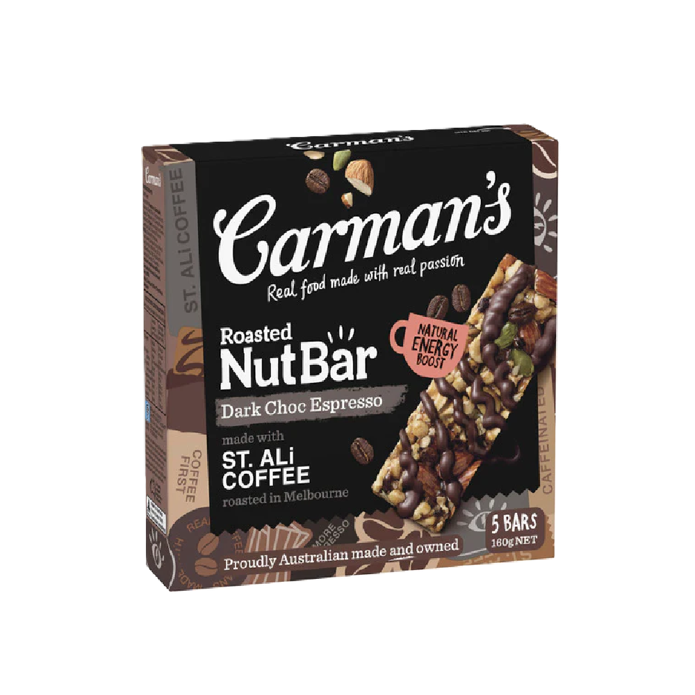 Carman's - Dark Chocolate Espresso Nut Bar (5/pack) (160g) (6/carton)