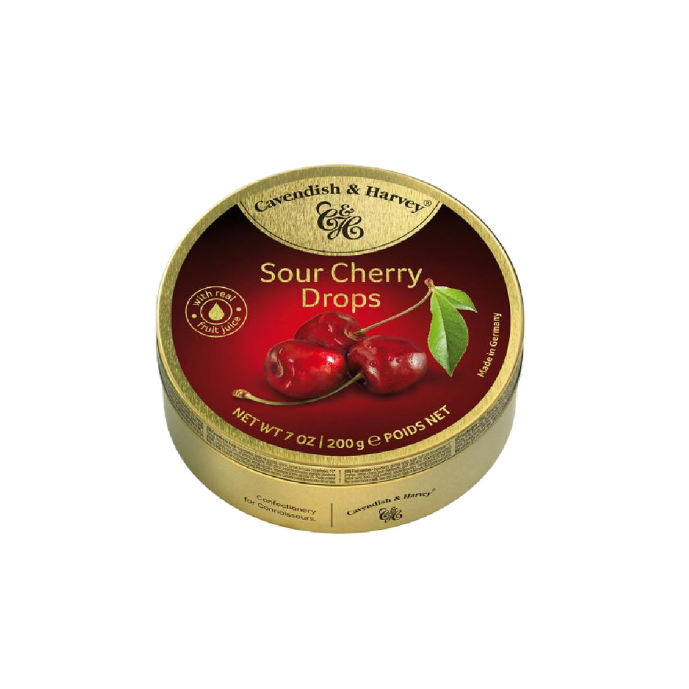 Cavendish & Harvey - Sour Cherry Drops (200g) (9/carton)