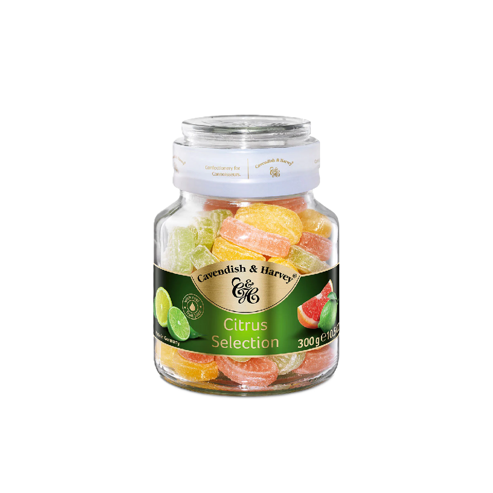 Cavendish & Harvey - Citrus Selection Candies Jar (300g) (13/carton)