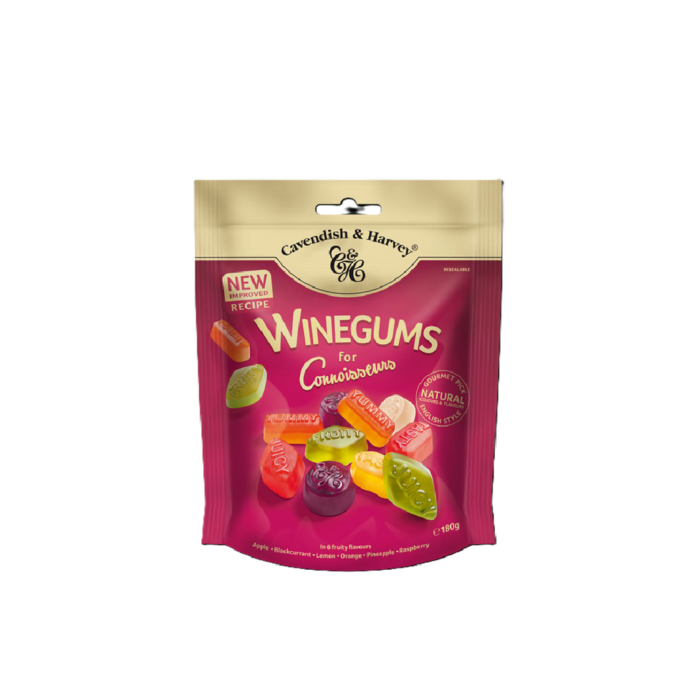 Cavendish & Harvey - Wine Gums (180g) (14/carton)