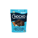 Chocxo - 85% Dark Organic Coconut Almond & Sea Salt Snaps (98g) (6/carton)