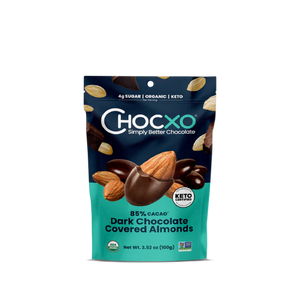 Chocxo - 85% Dark Organic Covered Almonds (100g) (6/carton)