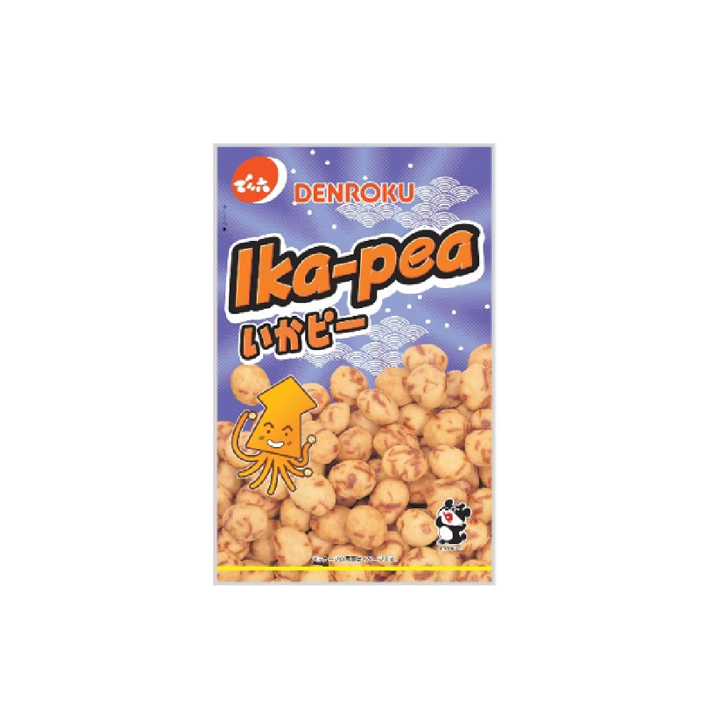 Denroku - Ika-Pea Squid Peanuts (64g) (20/carton)