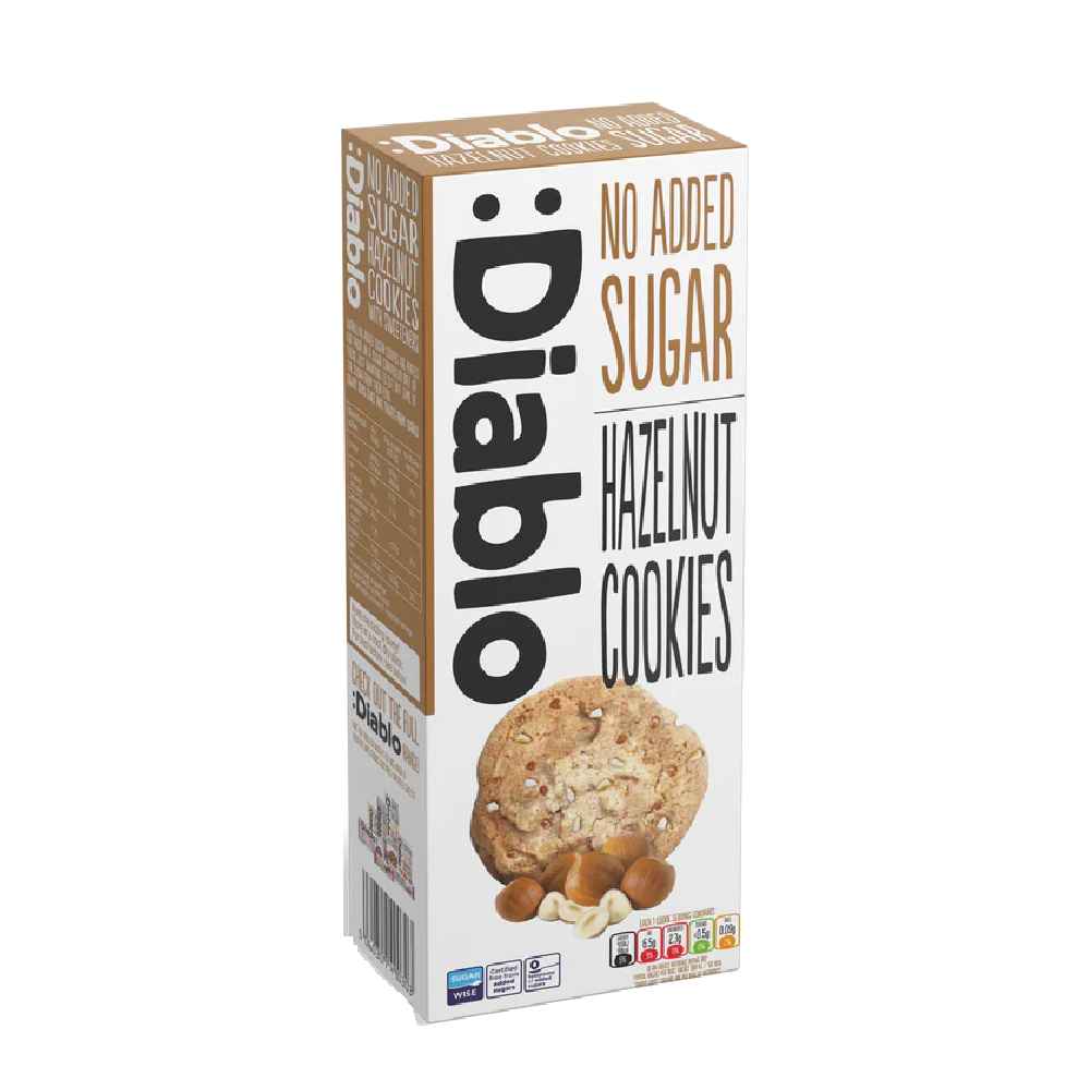 Diablo - No Added Sugar Hazelnut Cookies (135g) (12/carton)