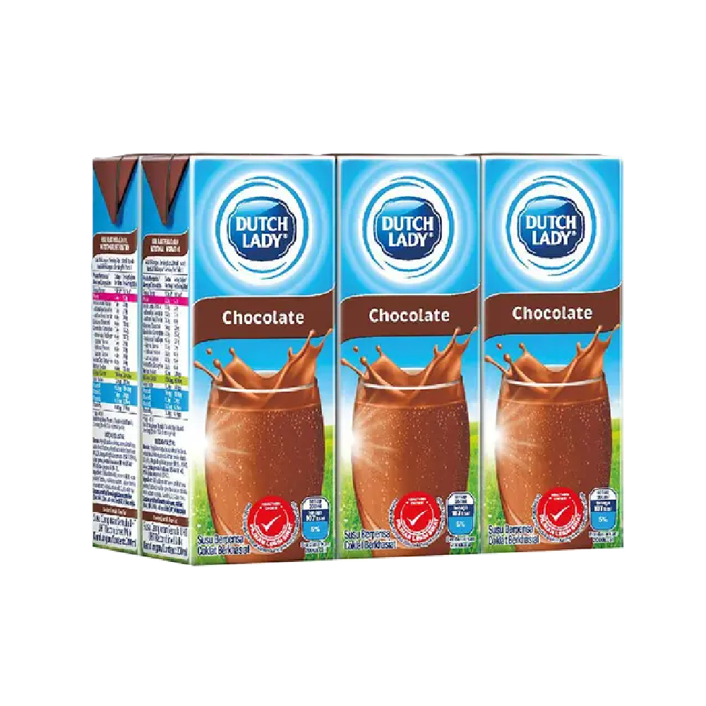 Dutch Lady- Pure Farm UHT Chocolate Milk (6/pack) (200ml) (4/carton)