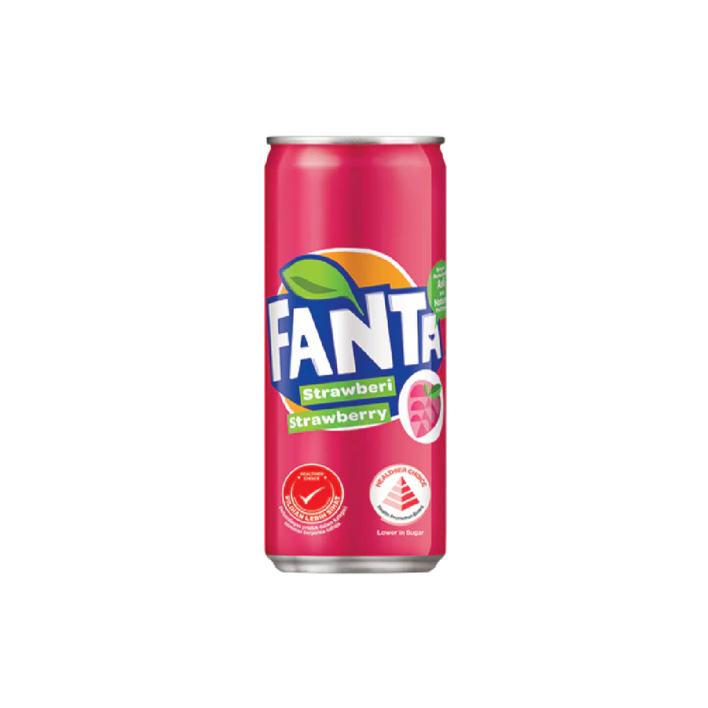 Fanta - Strawberry Can Drink (300ml) (24/carton)