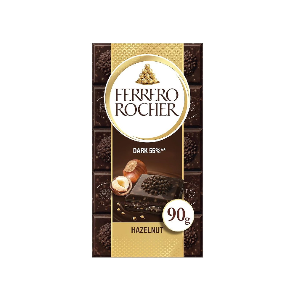 Ferrero Rocher - Dark Hazelnut Tablet (90g) (8/carton)