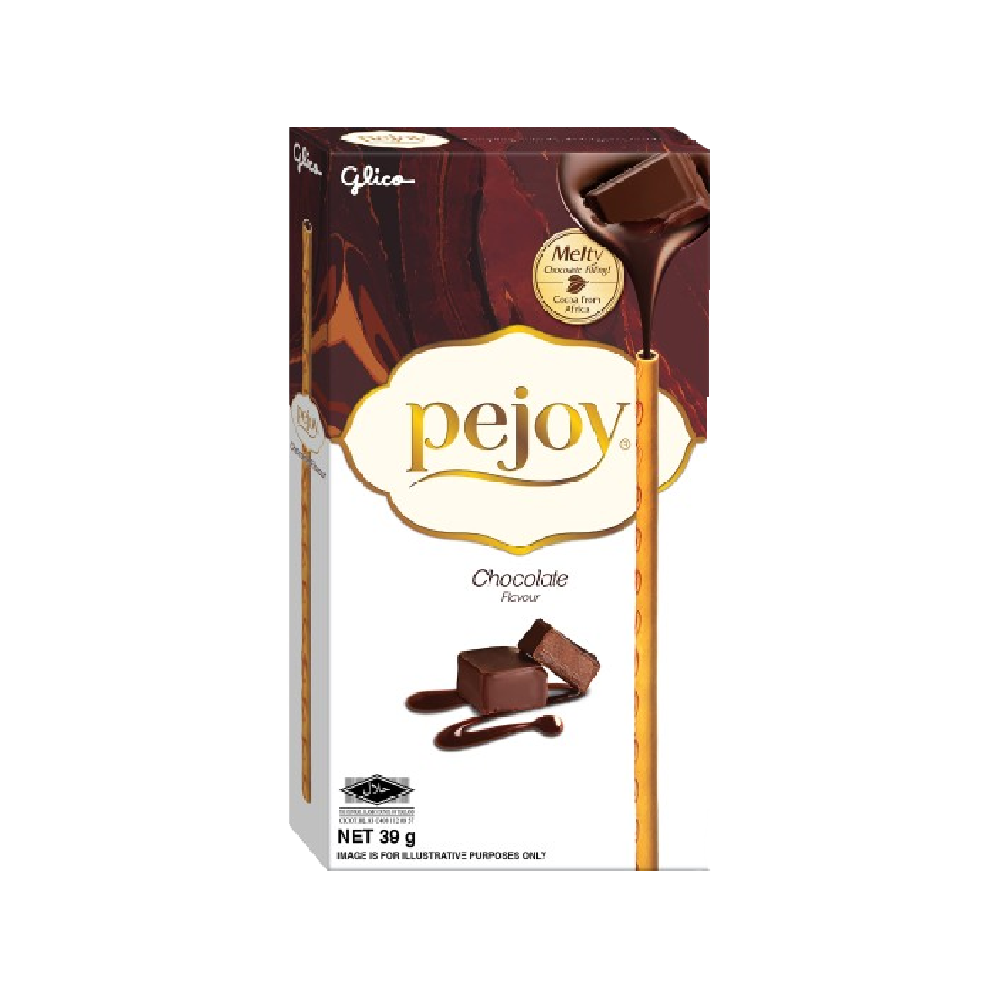 Glico - Pejoy Chocolate Filled Biscuit Sticks (39g) (60/carton)