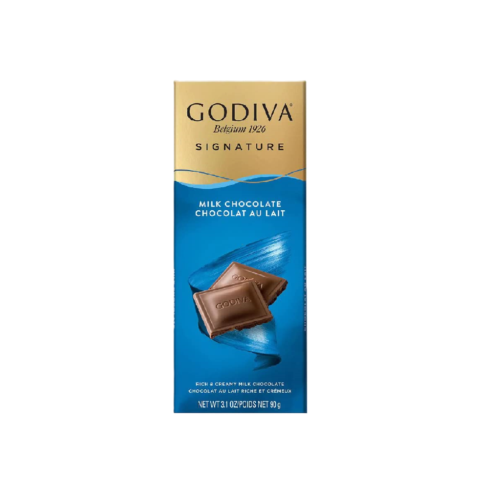 Godiva - Signature Milk Chocolate Bar (90g) (10/carton)