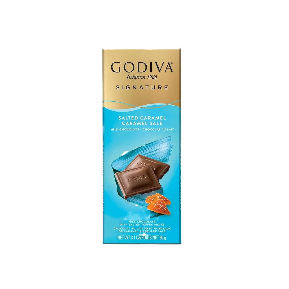 Godiva - Milk Chocolate Salted Caramel (90g) (10/carton)