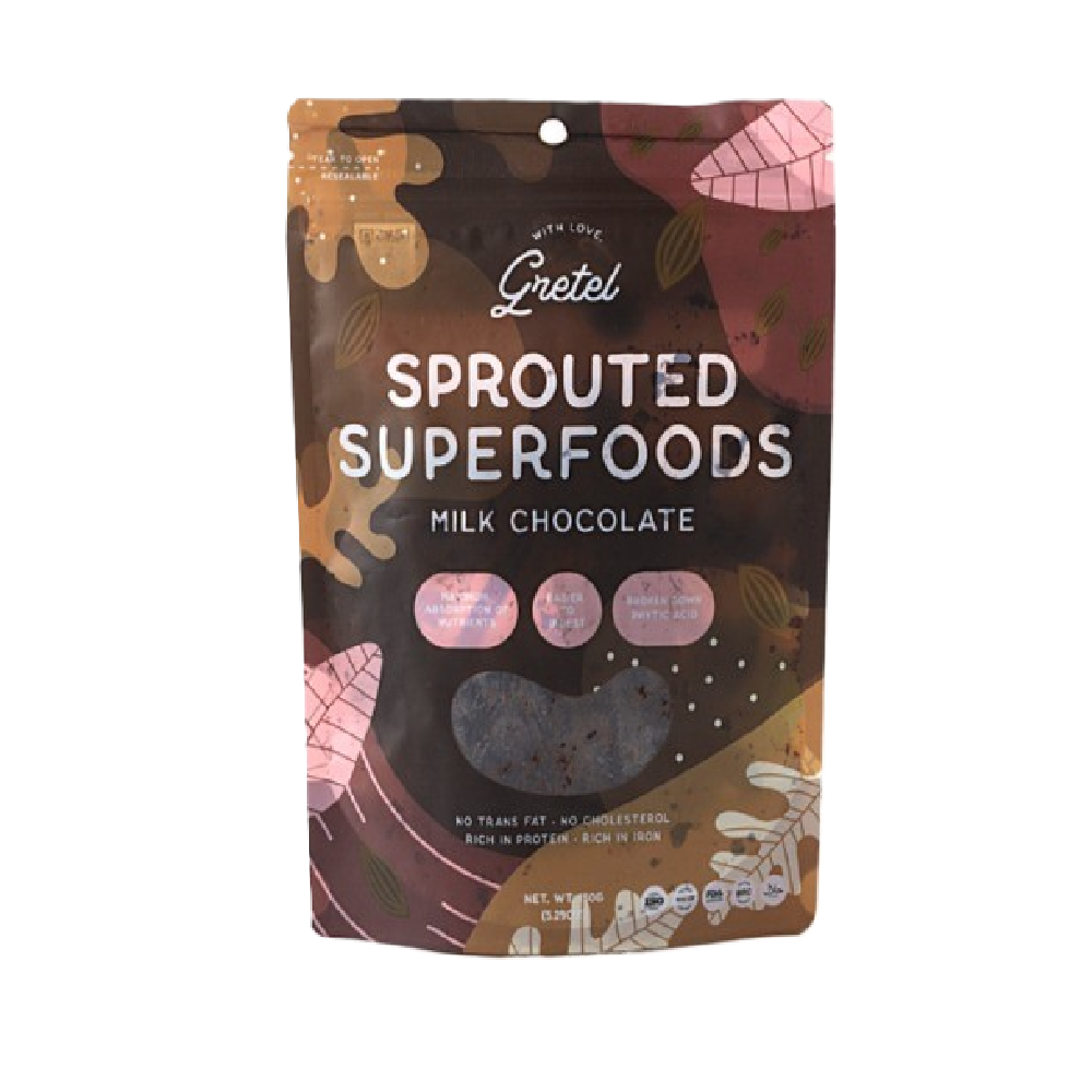 Gretel - Milk Chocolate Superfoods (50g) (12/carton)