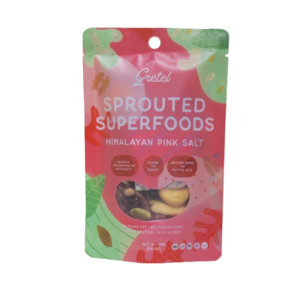 Gretel - Pink Himalayan Salt Sprouted Superfoods (50g) (12/carton)