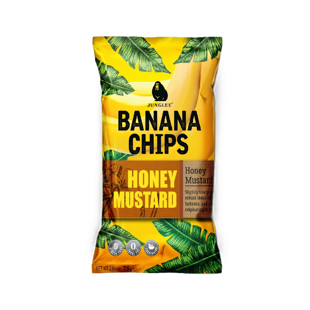 Junglee - Honey Mustard Banana Chips (75g) (24/carton)