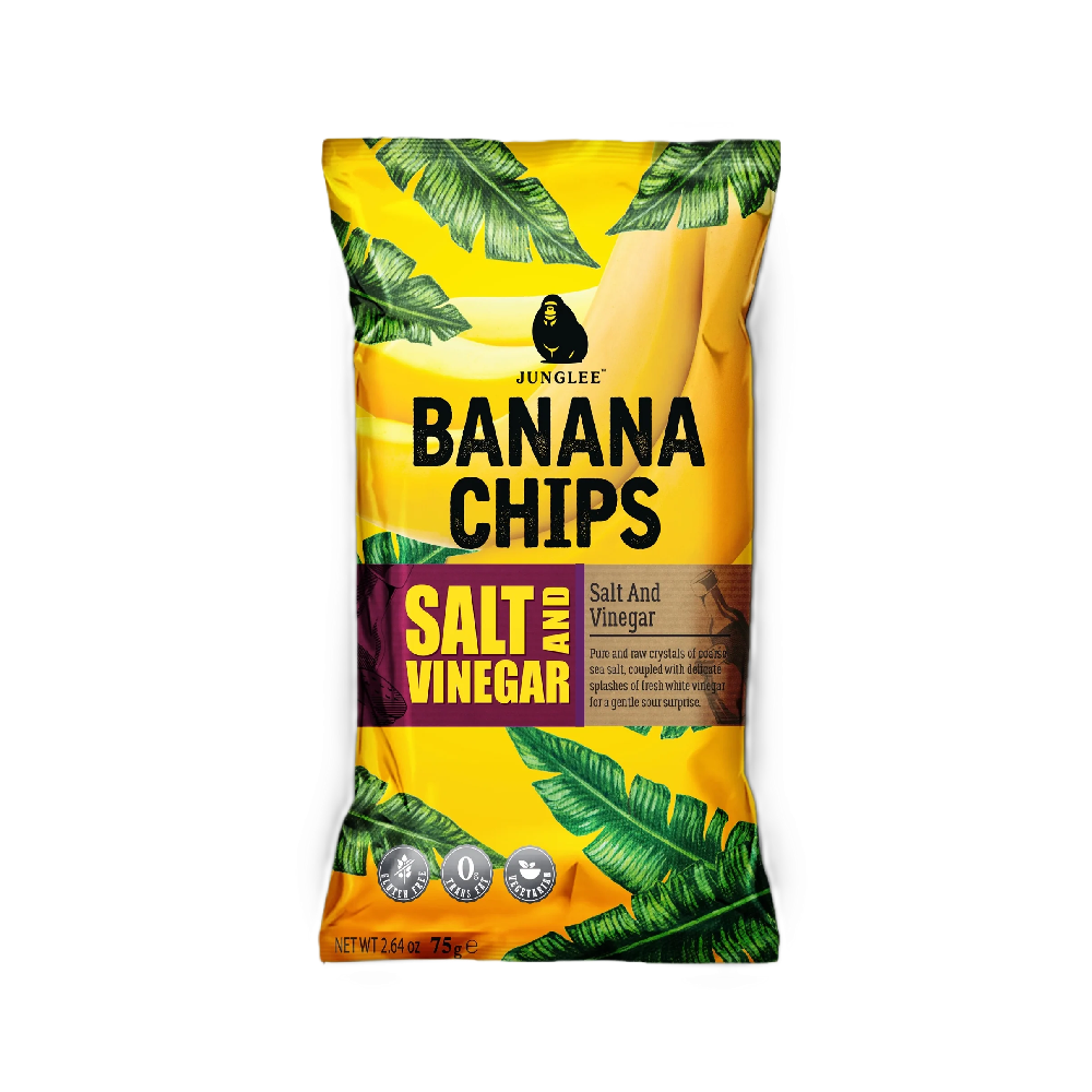 Junglee - Salt & Vinegar Banana Chips (75g) (24/carton)