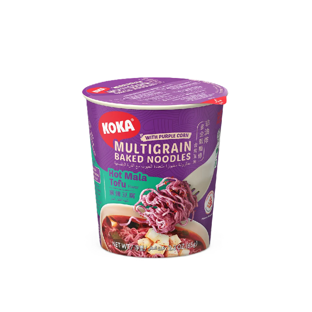 Koka - Multigrain Hot Mala Tofu With Purple Corn Cup Noodles (65g) (24/carton)