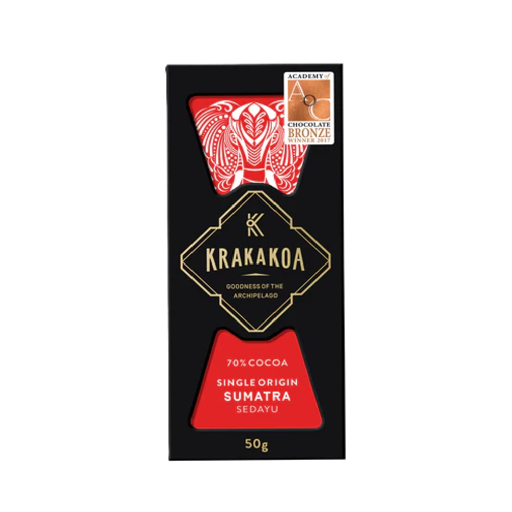 Krakakoa - 70% Sumatra Dark Chocolate (50g) (10/carton)