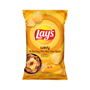 Lay's Wavy Vietnam - Korean Spicy Chicken with Cheese Potato Chips (90g)