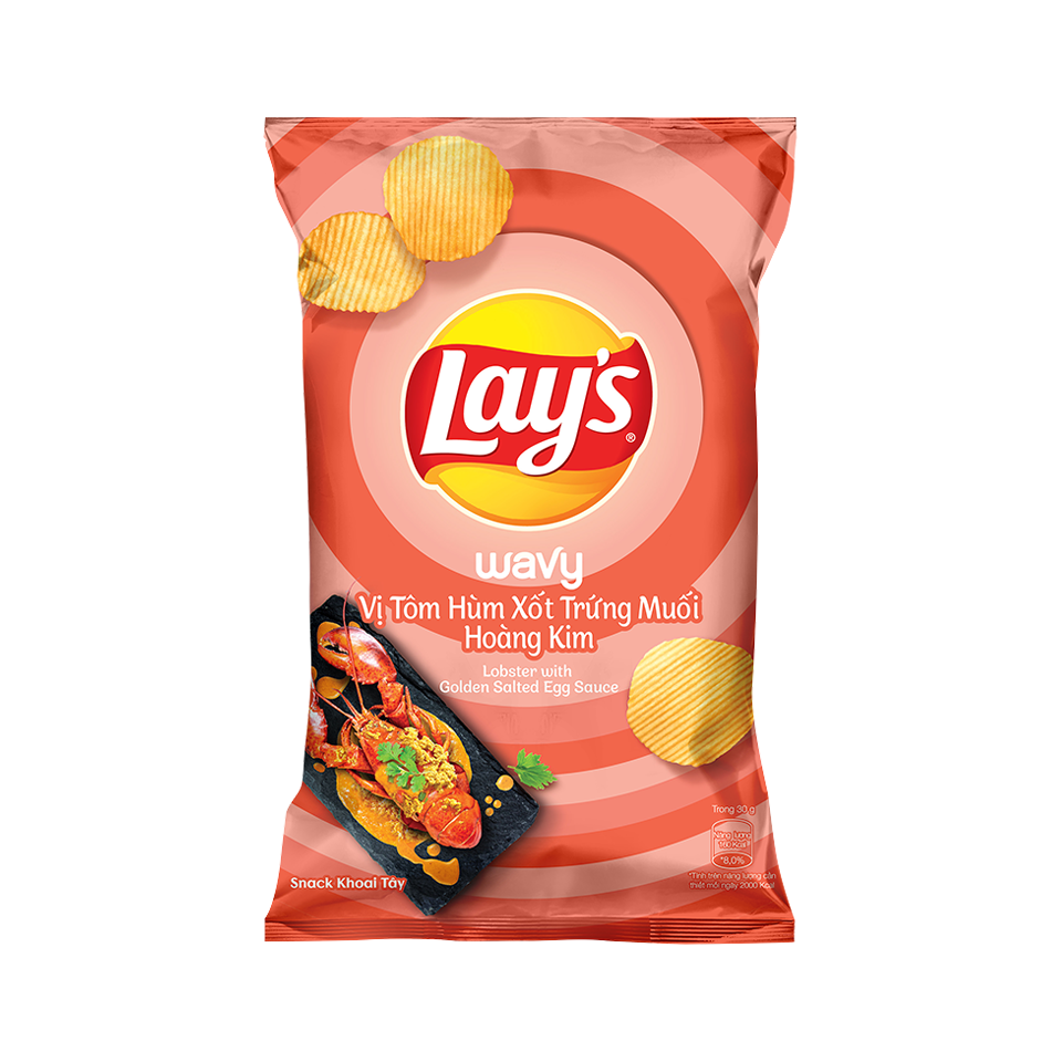 Lay's Wavy Vietnam - Lobster with Golden Egg Sauce Potato Chips (90g)