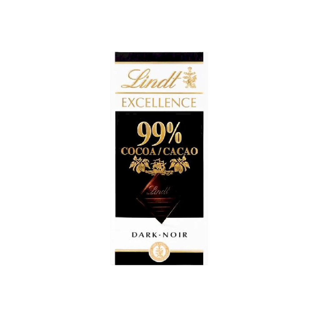 Lindt - Excellence 99% Dark Chocolate (50g) (18/carton)