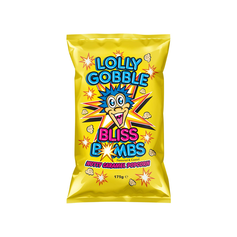 Lolly Gobble - Bliss Bombs Nutty Caramel Popcorn  (175g)