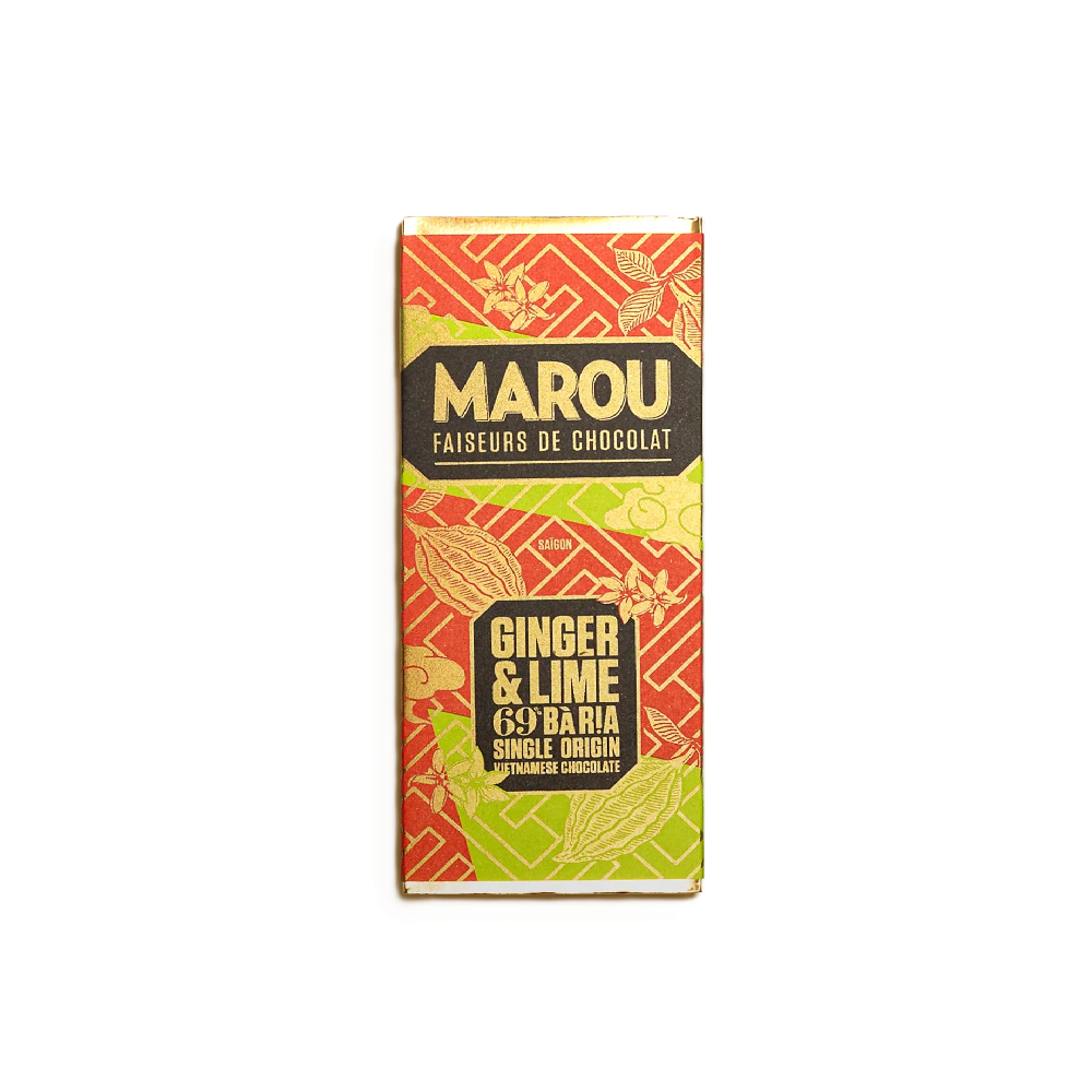 Marou - Ba Ria Ginger Lime Chocolate (24g) (25/carton)