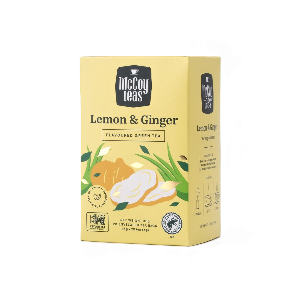 McCoy - Lemon & Ginger Tea (20/pack) (36g) (24/carton)