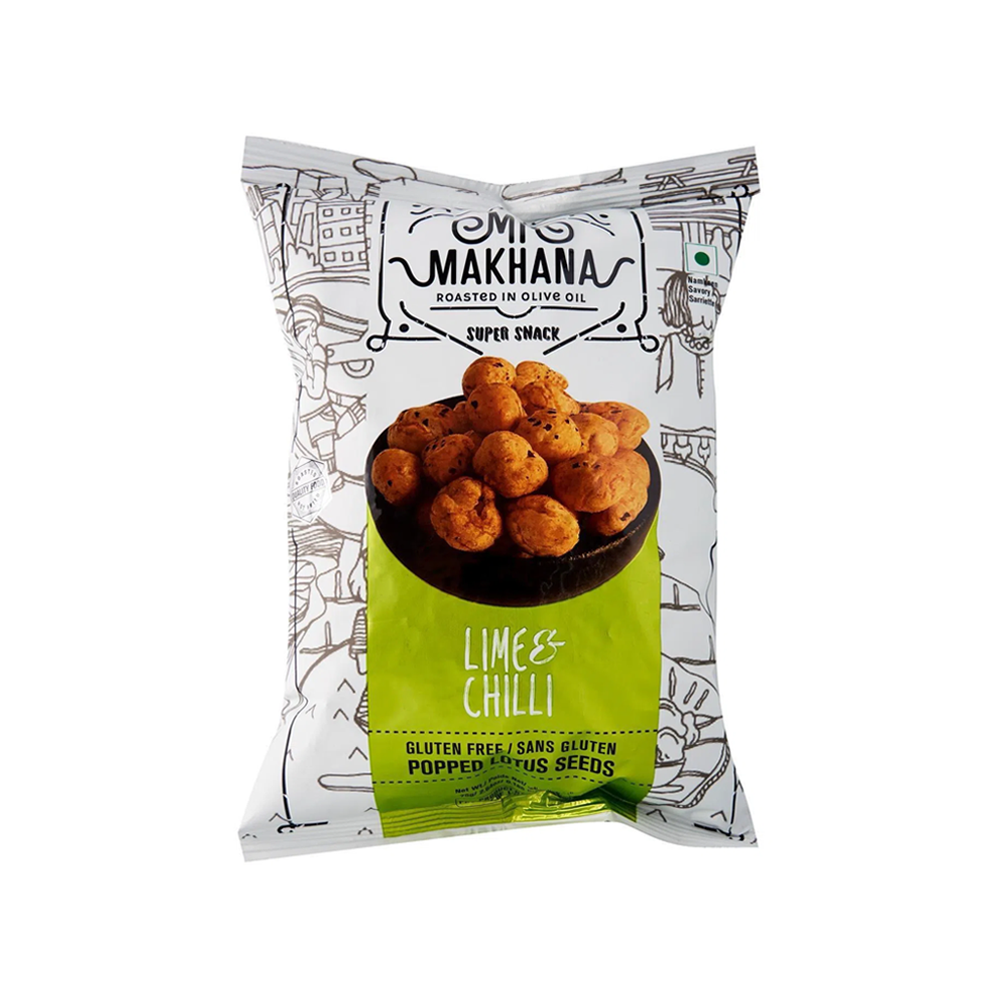 Mr Makhana - Lime & Chilli Popped Lotus Seed (25g) (48/carton)