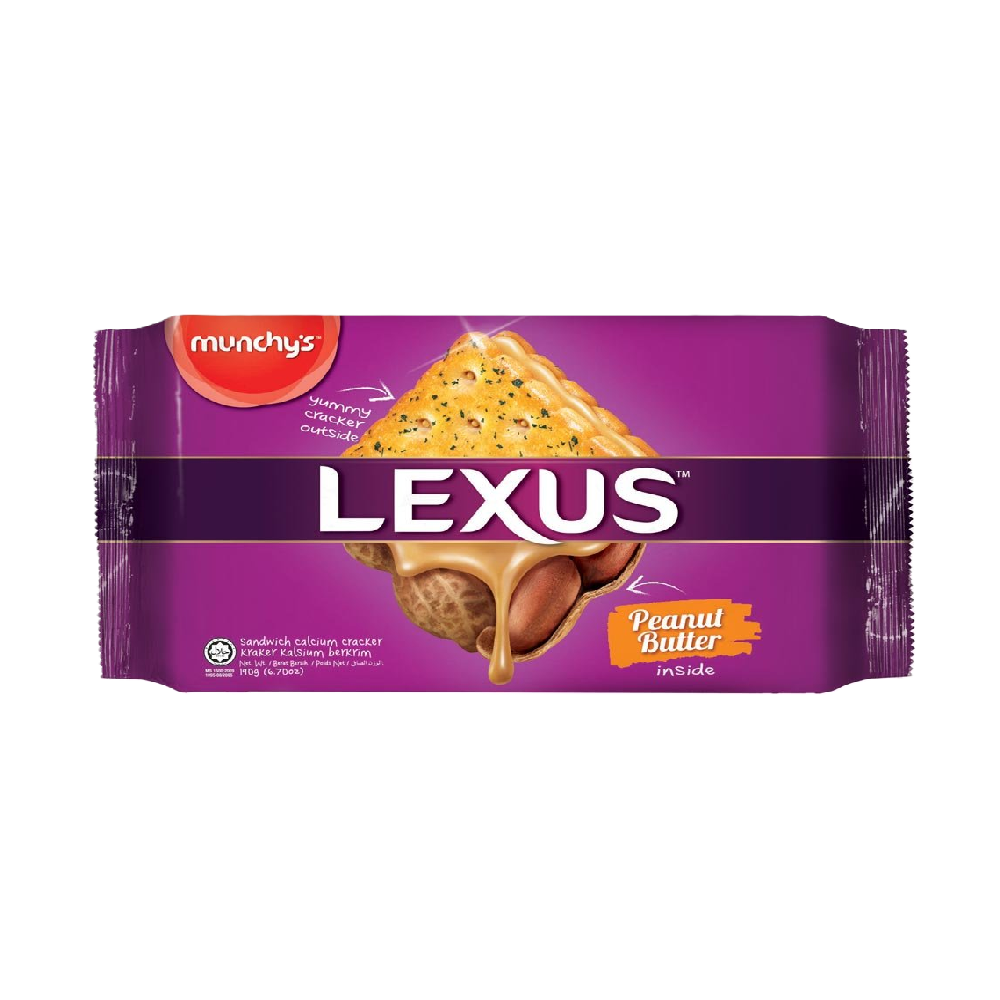 Munchy's - Lexus Peanut Sandwich Biscuit (190g) (12/carton)