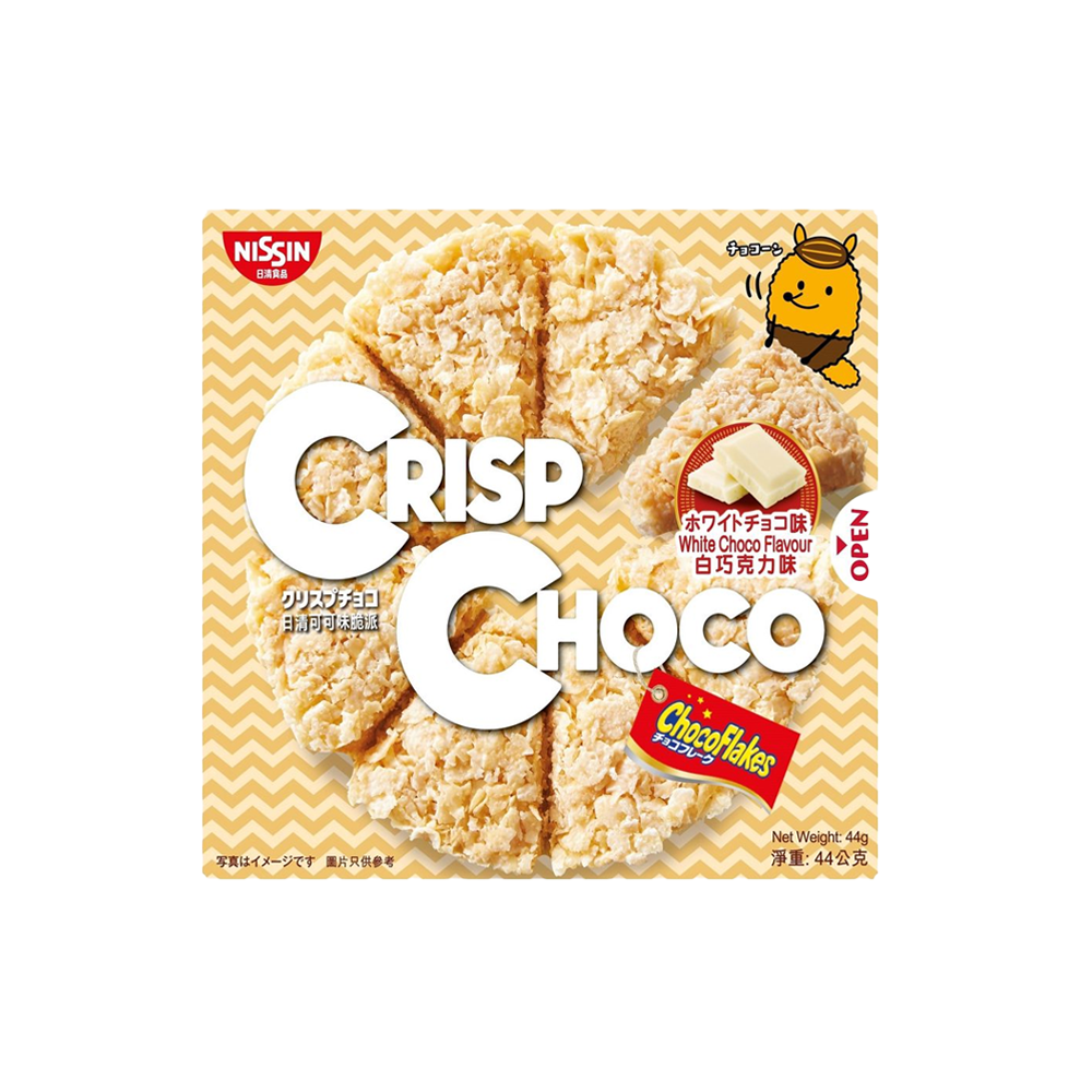 Nissin - White Chocolate Flavor Crisp Choco (44g) (12/Carton)