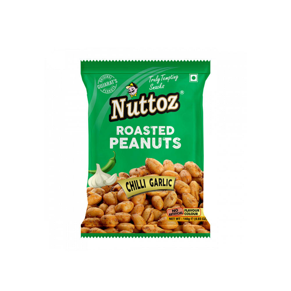 Nuttoz - Chilli Garlic Roasted Peanuts (25g) (300/carton)