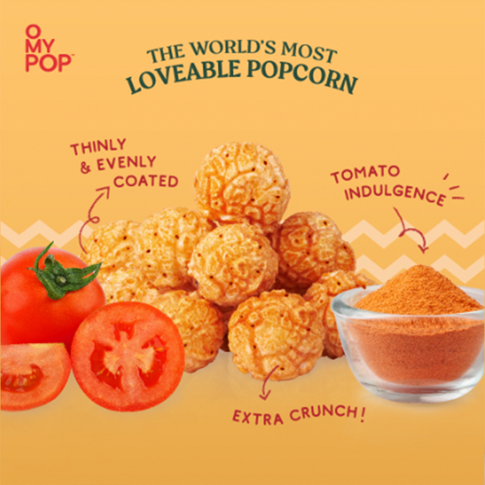 O My Pop - Unami Tomato Ketchup Flavour Popcorn (70g)