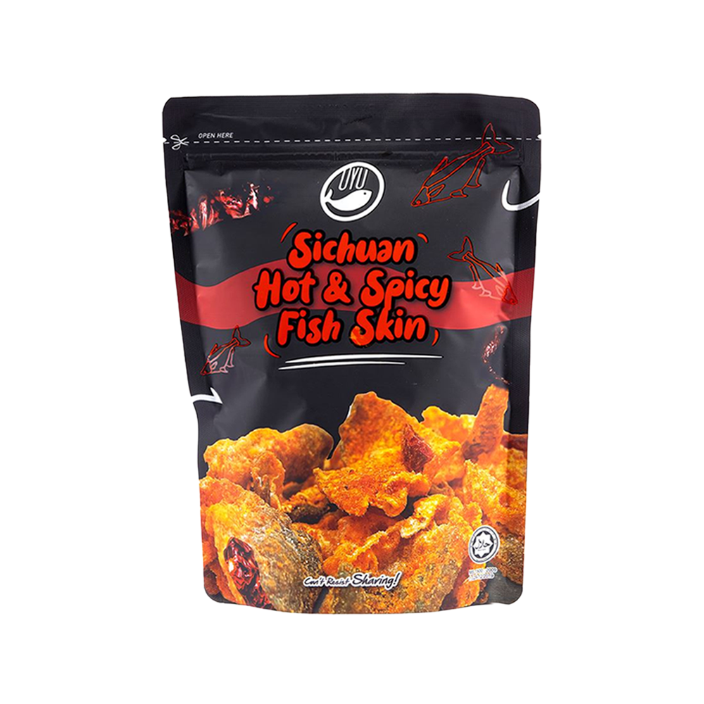 OYU - Sichuan Hot & Spicy Mala Fish Skin (70g) (24/Carton)