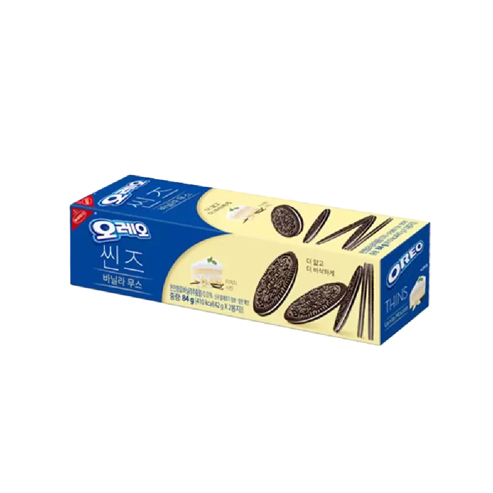 Oreo - Thins Vanilla Mousse (84g) (24/carton)