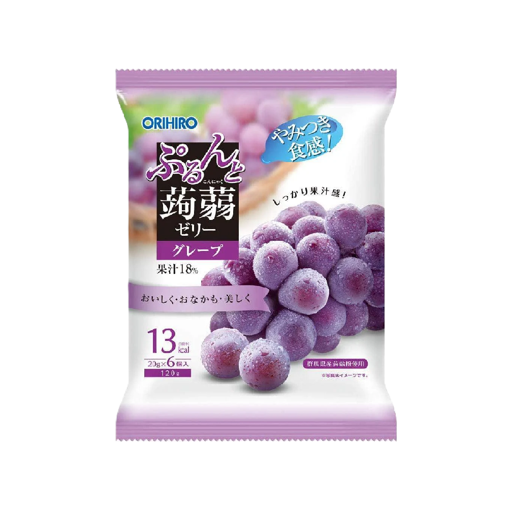 Orihiro - Grape Konjac Jelly (6/pack) (120g) (24/carton)