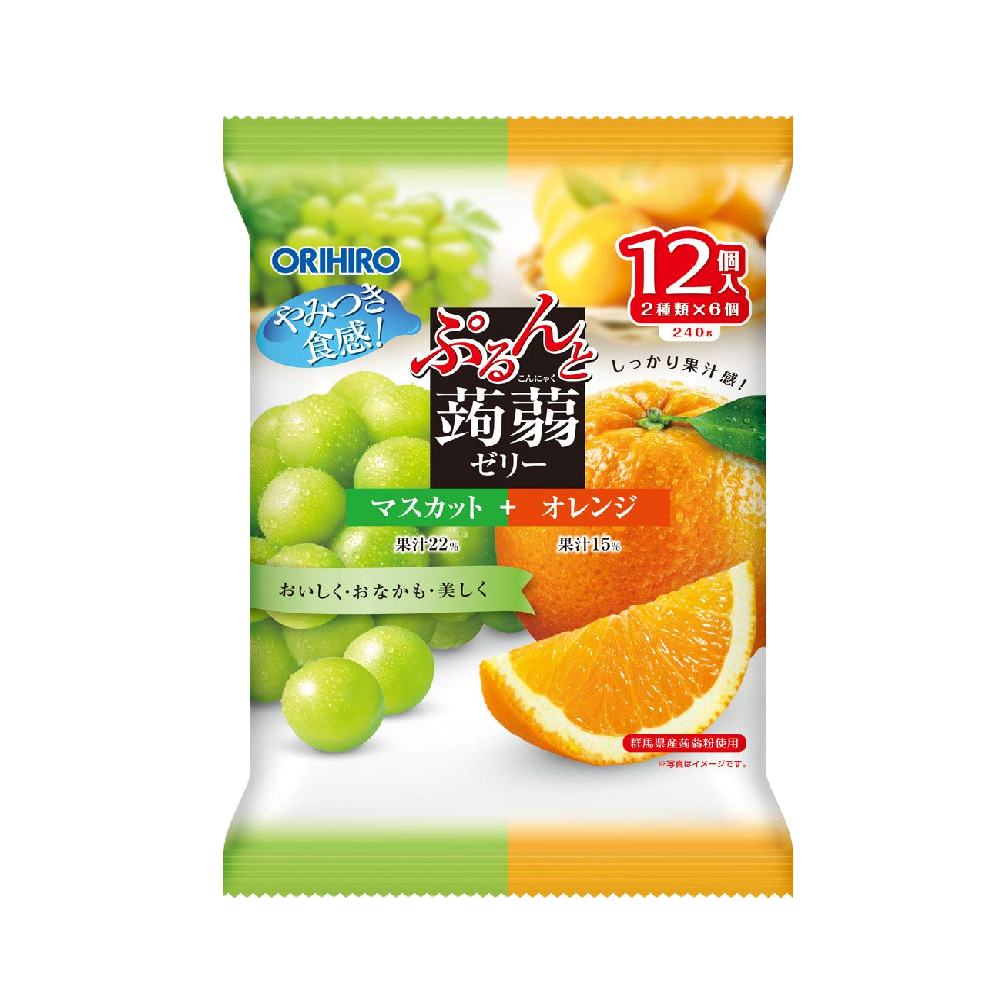 Orihiro - Muscat & Orange Konjac Jelly (12/pack) (240g) (12/carton)