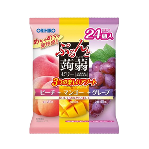 Orihiro - Peach, Mango & Grape Konjac Jelly (24/pack) (480g) (12/carton)