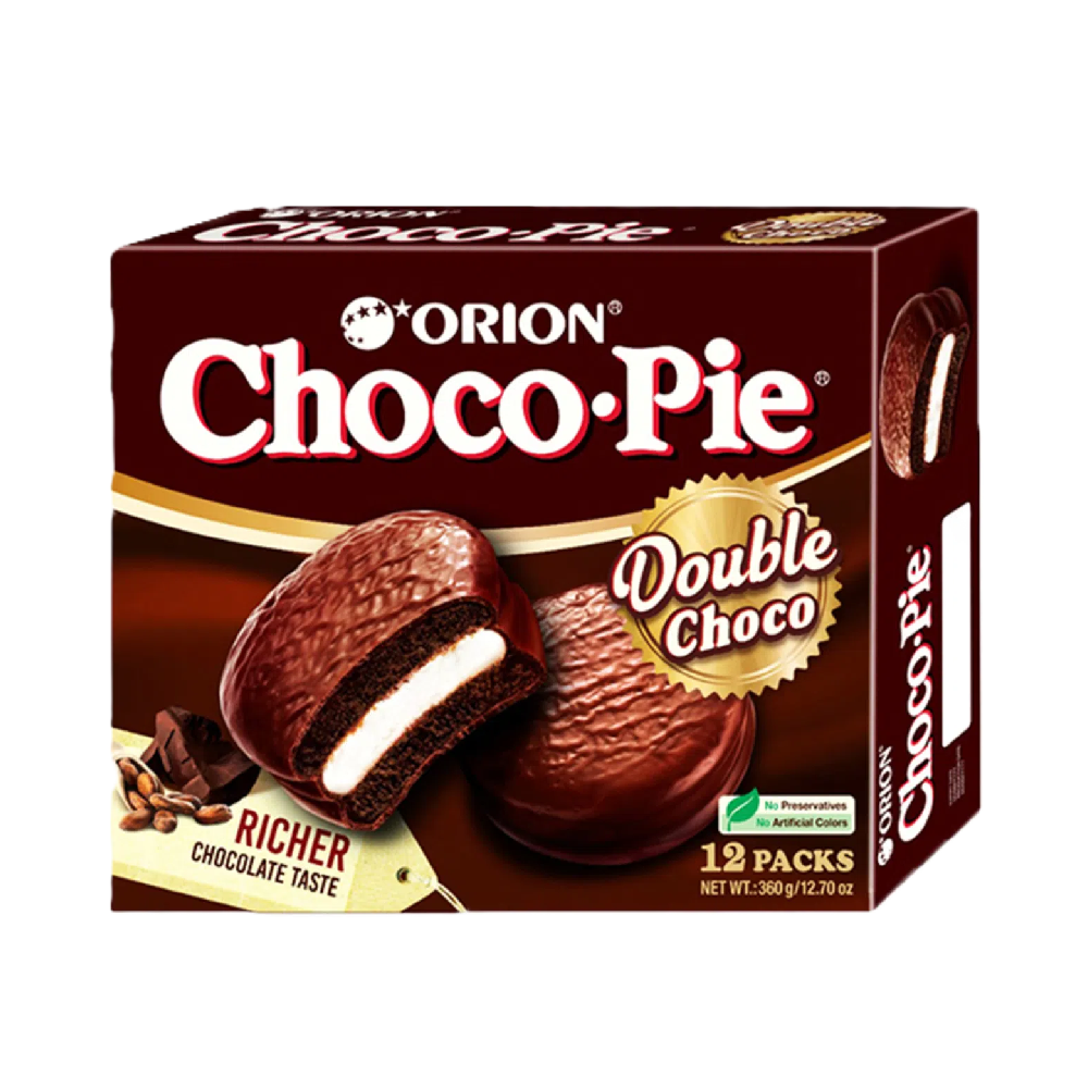 Orion - Choco Pie Double Chocolate (12/pack) (276g) (8/carton)