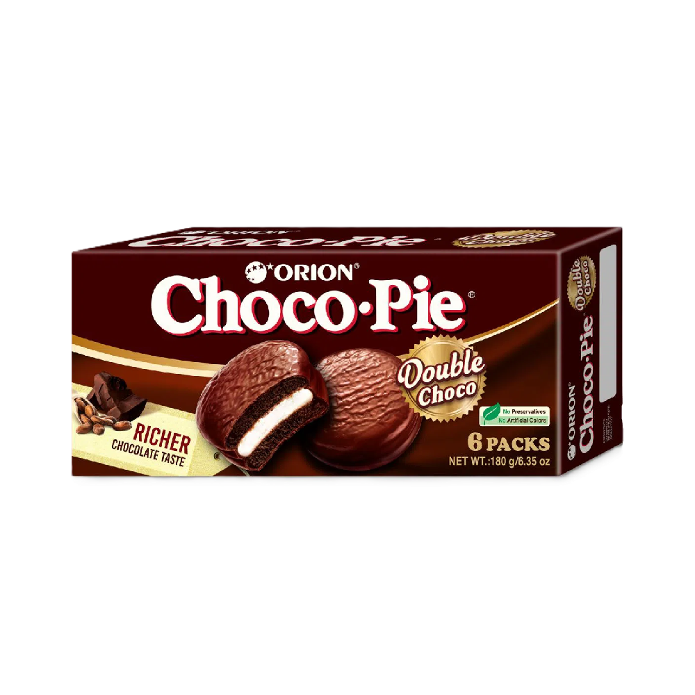 Orion - Choco Pie Double Chocolate (6/pack) (180g) (16/carton)