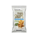 Piranha Snaps - Gluten Free Oregano and Thyme Potato Rice And Pumpkin Chips (50g) - Front Side