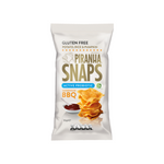 Piranha Snaps - Gluten Free Smokehouse BBQ Potato Rice And Pumpkin Chips (50g) - Front Side